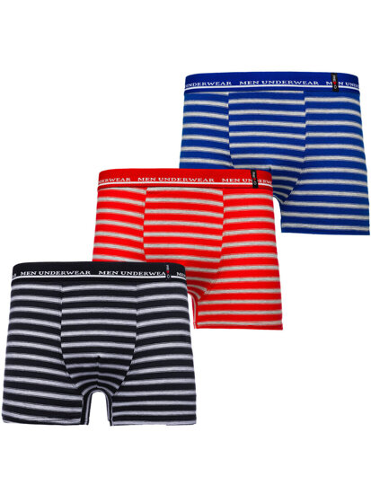 Boxer da uomo multicolore Bolf 1BE731-3P 3 PACK