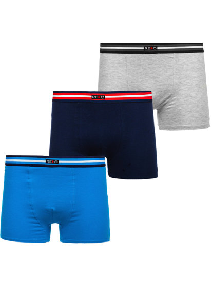 Boxer da uomo multicolore Bolf 1BE732-3P 3 PACK