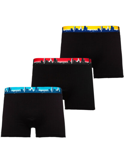 Boxer da uomo multicolore Bolf 1BE755-3P 3 PACK