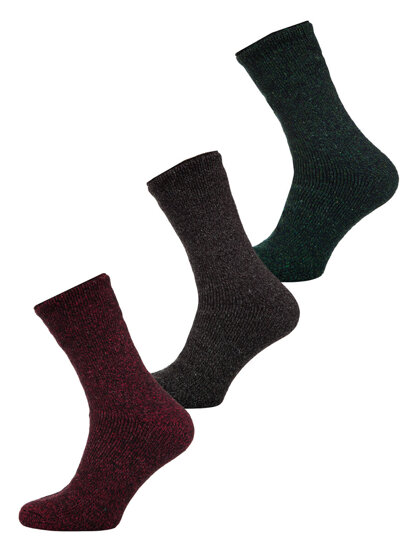 Calze termiche spesse invernali da uomo multicolore-1 Bolf A8990-2-3P 3PACK