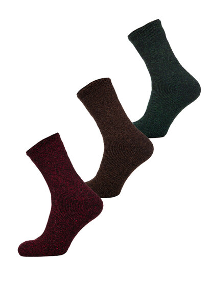 Calze termiche spesse invernali da uomo multicolore-2 Bolf A8990-2-3P 3PACK