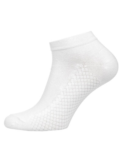 Calzini fantasmini da donna bianco Bolf VQ100-5P 5 PACK