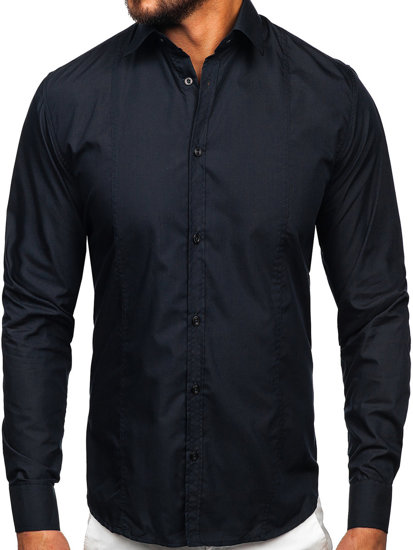 Camicia elegante a manica lunga da uomo grafite Bolf 6944