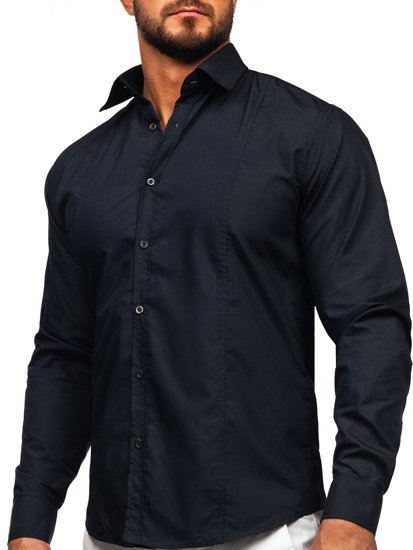 Camicia elegante a manica lunga da uomo grafite Bolf 6944