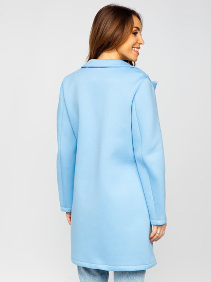 Cappotto celeste donna hotsell