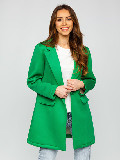 Cappotto corto da donna verde Bolf 20672