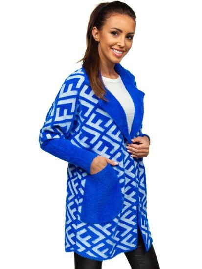 Cappotto da donna azzurro Bolf 20682