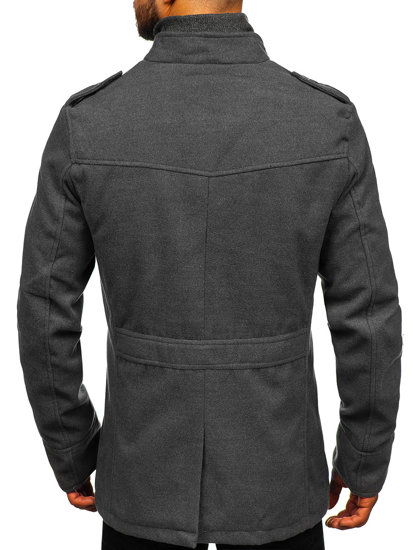 Cappotto da uomo grigio Bolf 8856D