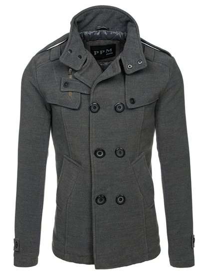 Cappotto da uomo grigio Bolf 8857