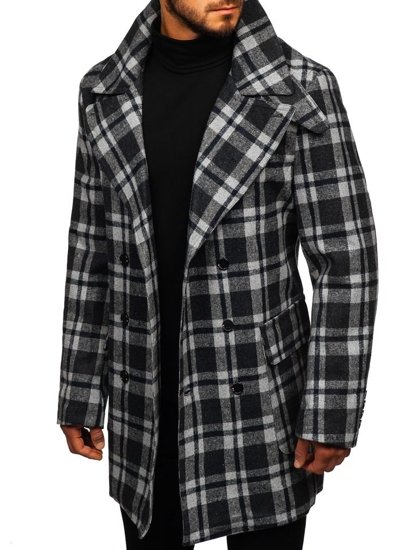 Cappotto invernale da uomo grigio Bolf 1115