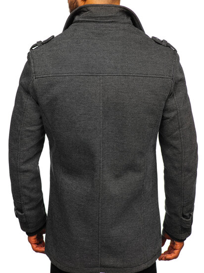 Cappotto invernale da uomo grigio Bolf 88801