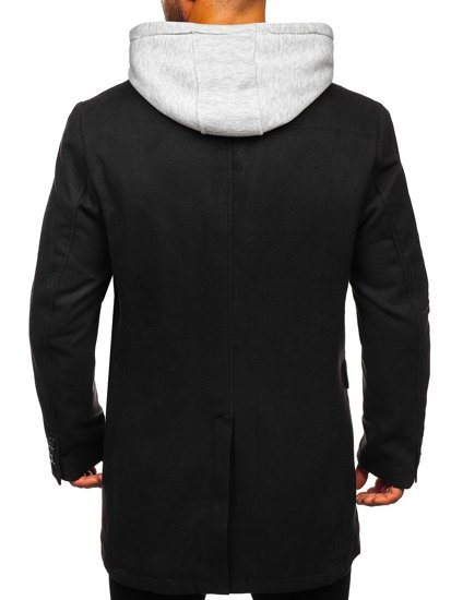 Cappotto invernale da uomo nero Bolf 1047C