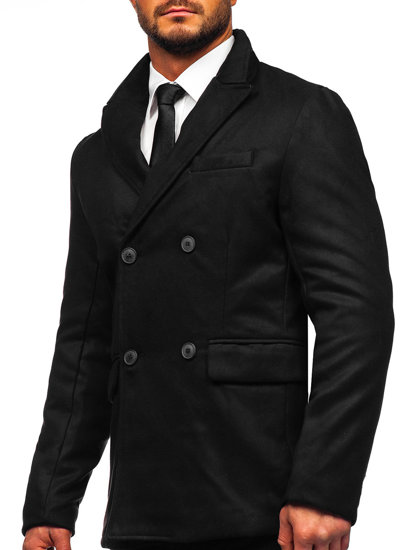 Cappotto invernale da uomo nero Bolf 79B3