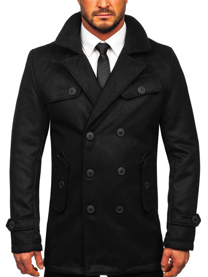 Cappotto invernale da uomo nero Bolf M3123