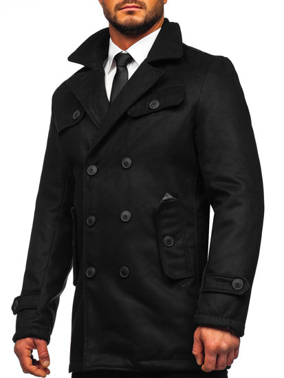 Cappotto invernale da uomo nero Bolf M3123