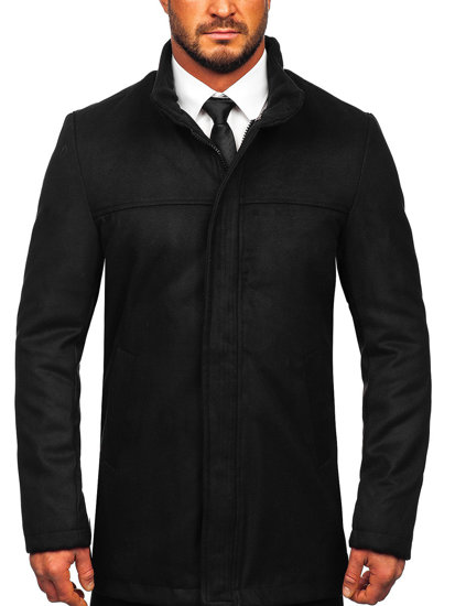 Cappotto invernale da uomo nero Bolf M3132