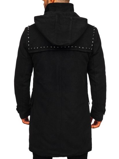 Cappotto invernale tipo montgomery da uomo nero Bolf 88870