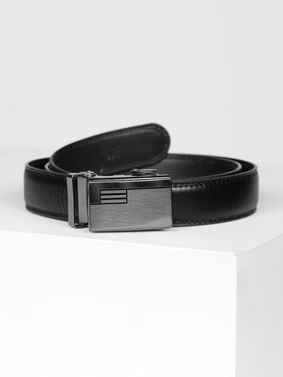 Cintura in pelle da uomo nera Bolf BL014B