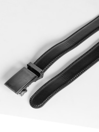 Cintura in pelle da uomo nera Bolf BL014C