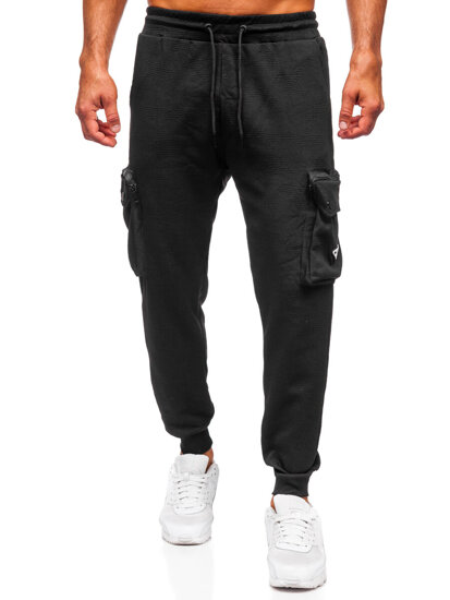 Donna Joggers cargo Nero Bolf K17