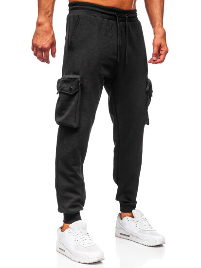 Donna Joggers cargo Nero Bolf K17