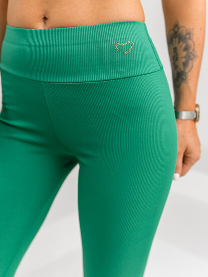 Donna Leggings a righe Verde Bolf W7903