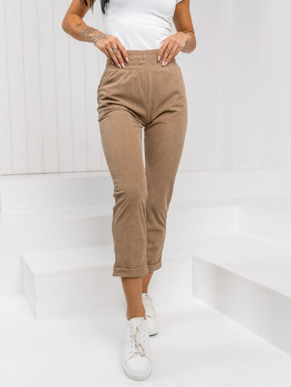 Donna Pantaloni a righe Marrone Bolf W7856