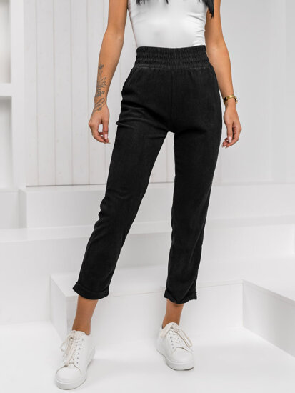 Donna Pantaloni a righe Nero Bolf W7856