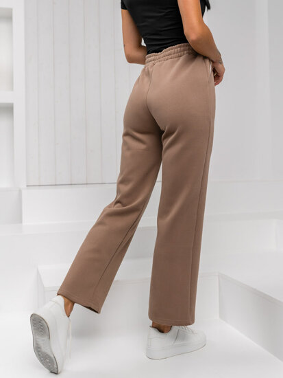 Donna Pantaloni di tuta wide leg Marrone Bolf W5213