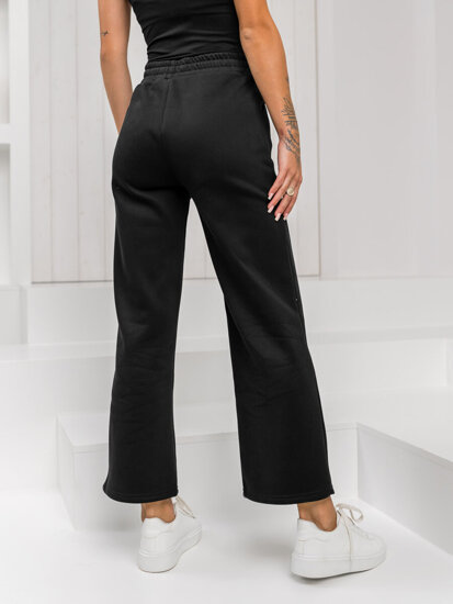 Donna Pantaloni di tuta wide leg Nero Bolf W5213