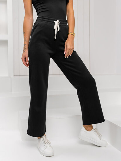 Donna Pantaloni di tuta wide leg Nero Bolf W5213