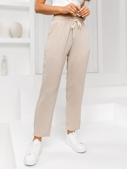 Donna Pantaloni in tessuto Beige Bolf W7920