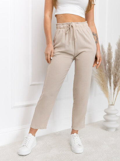 Donna Pantaloni in tessuto Beige Bolf W7921