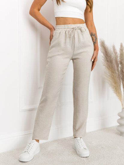 Donna Pantaloni in tessuto Beige Bolf W7965