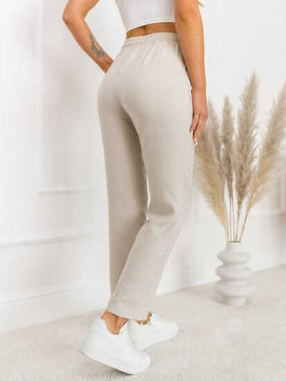 Donna Pantaloni in tessuto Beige Bolf W7965