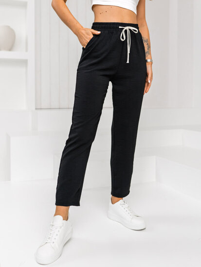 Donna Pantaloni in tessuto Nero Bolf W7920