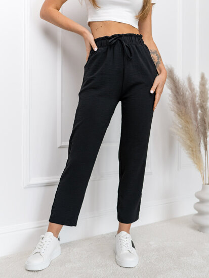 Donna Pantaloni in tessuto Nero Bolf W7921