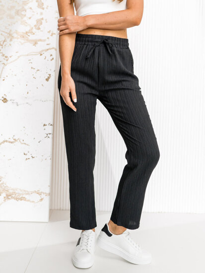 Donna Pantaloni in tessuto Nero Bolf W7962