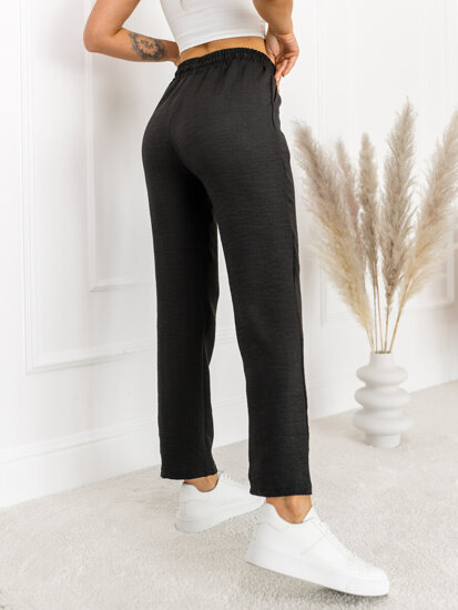 Donna Pantaloni in tessuto Nero Bolf W7965