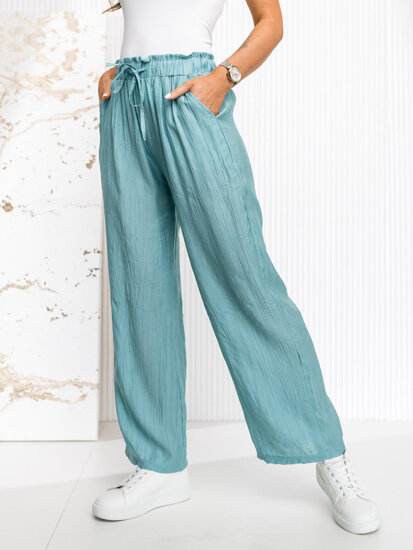 Donna Pantaloni wide leg Menta Bolf W7970