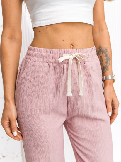 Donna Pantaloni wide leg Rosa Bolf W7960