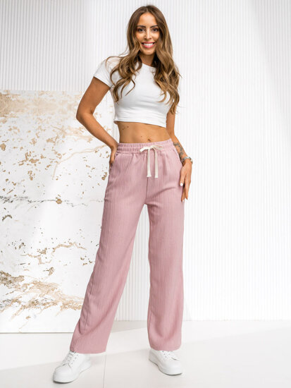 Donna Pantaloni wide leg Rosa Bolf W7960