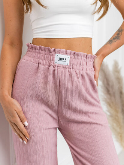 Donna Pantaloni wide leg Rosa Bolf W7961