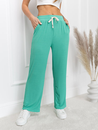 Donna Pantaloni wide leg Verde Bolf W7957