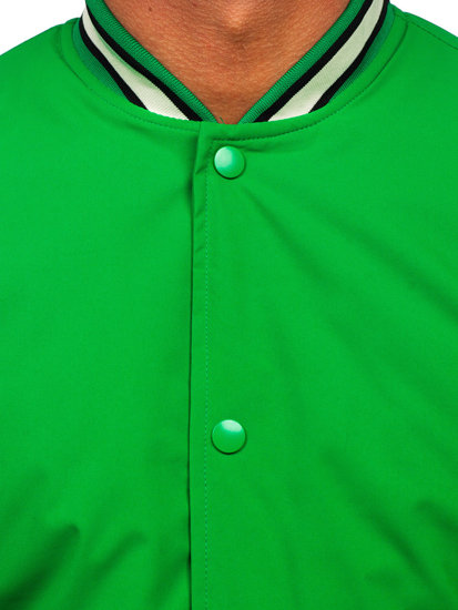 Giacca da baseball mezza stagione bomber da uomo verde Bolf 84M3021