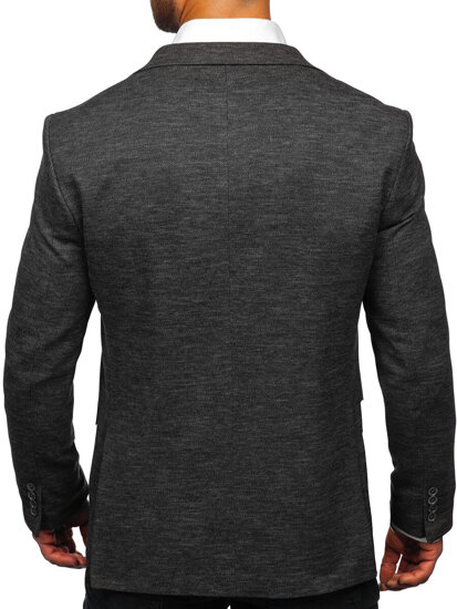 Giacca d'abito casual da uomo antracite Bolf 016