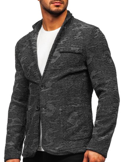 Giacca d'abito casual da uomo grafite Bolf KS-7309