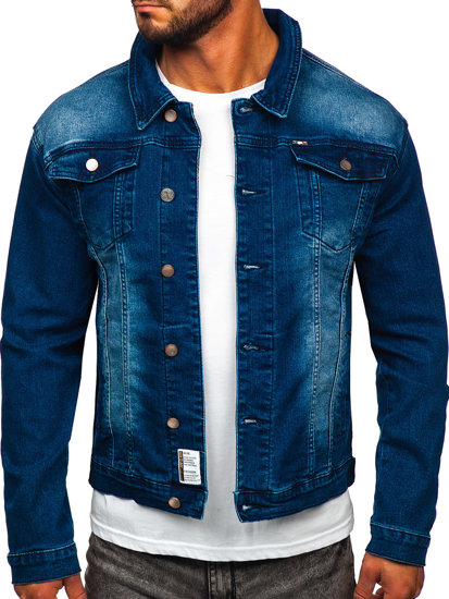 Giacca in denim da uomo blu Bolf MJ512BS