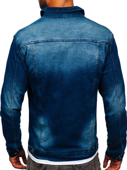 Giacca in denim da uomo blu Bolf MJ512BS