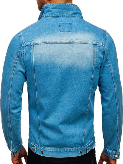 Giacca in jeans da uomo azzurra Bolf 3-4